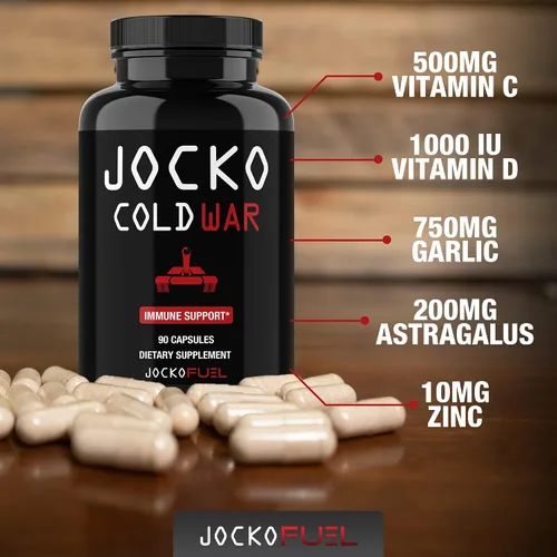 Vista 3 de Jocko Fuel Suplemento de apoyo inmunológico – Baya de saúco con zinc y vitamina C para adultos – Defensa inmunológica con vitamina C, D3