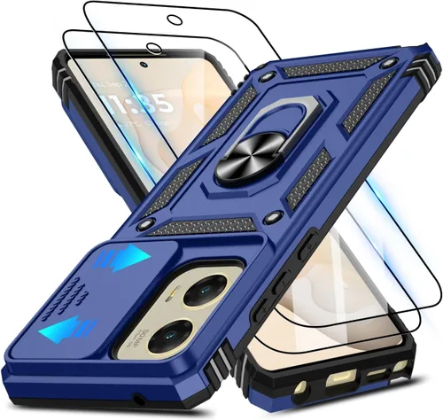 Vista 120 de ATUMP for Moto G-Play-2024 Case with Camera Lens Cover & HD Screen Protector(2 Pcs), [10FT Military Grade Drop Protection] Magnetic Ring Holder