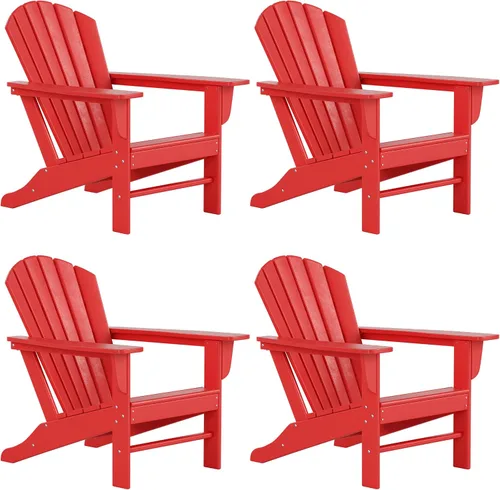 Vista 14 de WestinTrends Dylan - Silla Adirondack para exteriores (juego de 2), color blanco