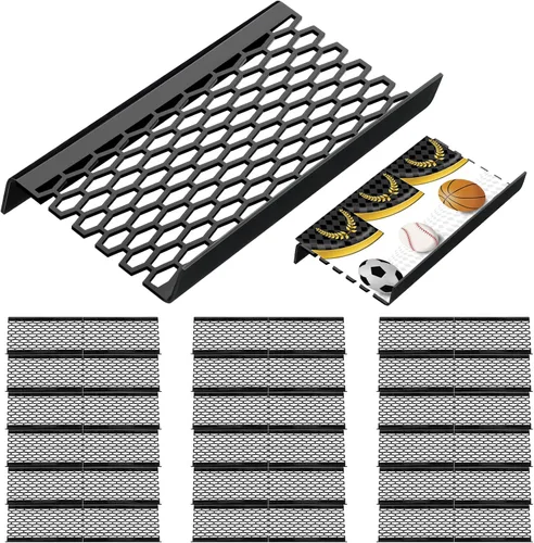 Vista 19 de Yalikop 10 soportes para tarjetas coleccionables para vitrina, hueco Elevadores modulares de acrílico de la exhibición para el juego de mesa
