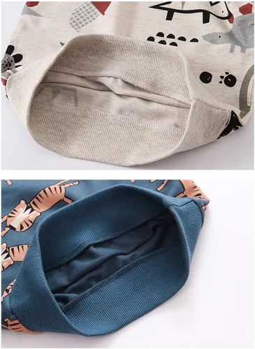 Vista 6 de Sudadera de cuello redondo para niños pequeños varones, suéter de algodón de manga larga con estampado de dibujos animados