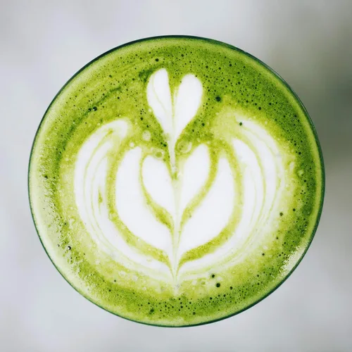 Vista 7 de Polvo de té blanco matcha, puro 1 oz, el primer sorbo de té, The Spice Hut