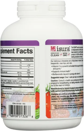 Vista 2 de Vitamina C Natural Factors, 1326, 1, 1