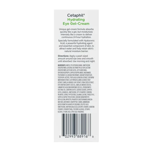 Vista 9 de Cetaphil - Gel hidratante para ojos con ácido hialurónico, 0.5 onzas líquidas, ilumina y suaviza debajo de los ojos, hidratación de 24 horas
