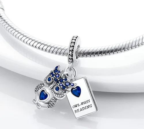 Vista 2 de MULA - Dijes de plata esterlina 925 para pulseras, cuentas aptas para pulseras Pandora, regalo con temática de calavera para Halloween, para que