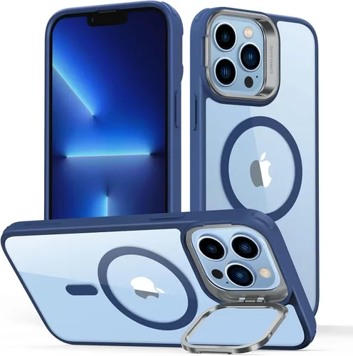 Vista 66 de ESR Funda para iPhone Air con soporte de almacenamiento, compatible con MagSafe, protección contra caídas de grado militar, funda magnética