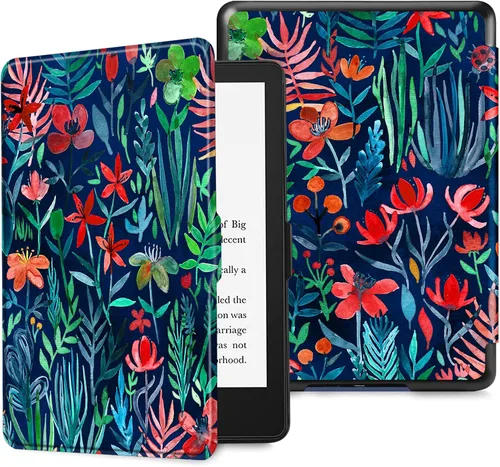 Vista 10 de Fintie Slimshell - Funda para Kindle Paperwhite 6.8 pulgadas (11ª generación-2021) y Kindle Paperwhite Signature Edition, liviana, de piel sintética