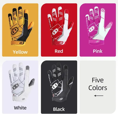 Vista 6 de Seibertron Pro 3.0 Elite Ultra-Stick Football Receiver Gloves, High Performance Non-Slip Sports Gloves for Youth Kids Boys Girls & Adult