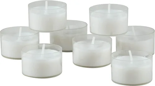 Vista 3 de Stonebriar Velas de té de 6 a 7 horas de tiempo de combustión, velas transparentes sin perfume de larga duración para decoración del hogar