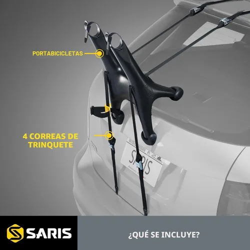 Vista 5 de Saris Portabicicletas, compacto solo montado en el tronco, 1 bicicleta, negro