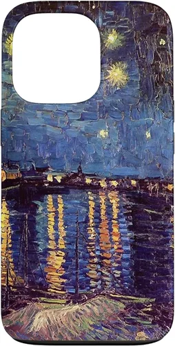 Vista 11 de Starry Night Over The Rhone, Vincent Van Gogh. Funda para iPhone 17