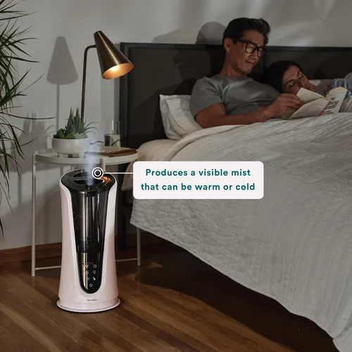 Vista 3 de Homedics Humidificador ultrasónico – Humidificadores de aire grandes de lujo para dormitorio, plantas, oficina – Humidificadores de niebla fría