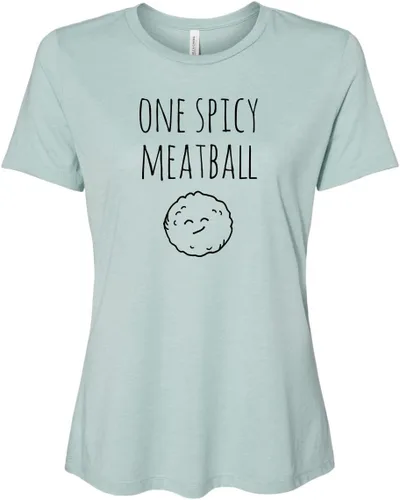 Vista 18 de Cute Women's Screen Printed Crew Neck Tee, Shirts With Sayings, Dusty Blue or Olive