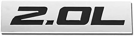 Vista 42 de 1.5L Negro/Cromo Aleación de Aluminio Auto Maletero Puerta Guardabarros Parachoques Insignia Calcomanía Emblema Cinta Adhesiva Pegatina