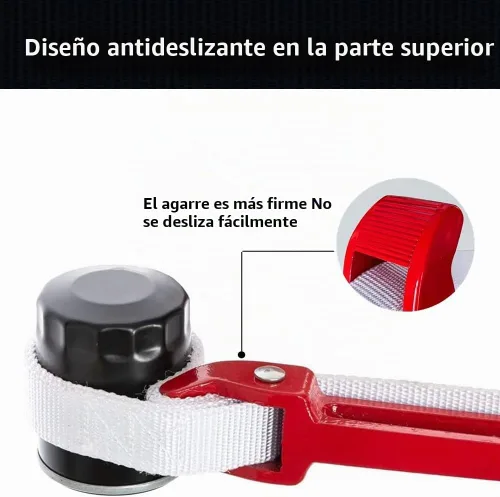 Vista 4 de Maxsirui Herramienta de desmontaje de abridor de llave de tubo de correa de nailon ajustable de 12