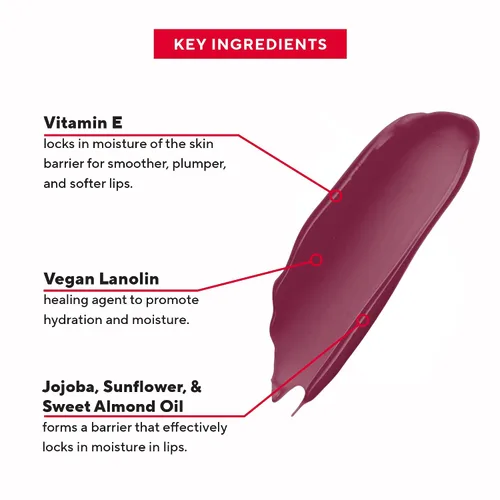 Vista 4 de Mirabella - Brillo de labios Luxe Advanced Formula, brillo labial hidratante no pegajoso con lanolina vegana, aceite de jojoba y vitamina E