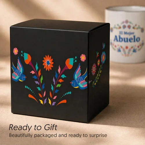 Vista 5 de Triple Gifffted Taza de café del mejor abuelo del mundo, El Mejor Abuelo Ideas de regalos en español para Navidad, Día del Padre, Navidad