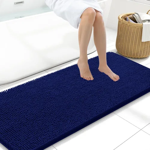 Vista 41 de Arotive Alfombras de baño de felpilla extrasuaves y absorbentes, de 24 x 16 pulgadas, lavables a máquina, parte trasera de goma antideslizante