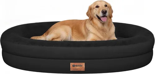 Vista 39 de Cama ortopédica lavable grande para perros: Cama de espuma viscoelástica impermeable para mascotas con refuerzos - Funda ortopédica extraíble