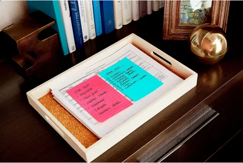 Vista 15 de Post-it Notas rayadas súper adhesivas, 5 blocs de notas adhesivas, 4 x 6 pulgadas, suministros escolares, productos de oficina, notas adhesivas