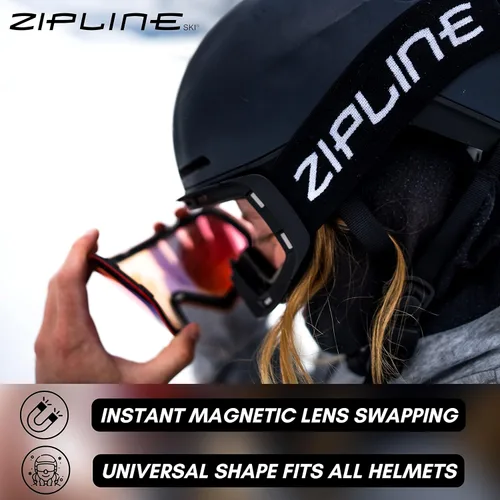 Vista 4 de Gafas de esquí Zipline Podium XT - Lentes magnéticas sin niebla