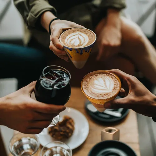 Vista 7 de Taza de café expreso para café caliente, té, cóctel, estilo retro, embudo de cerámica, regalos divertidos para mujeres y hombres (negro)