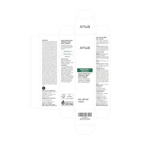 Vista 8 de Crema para manchas rojas Anua Heartleaf Centella, hidratante facial para alivio de la piel, Niacinamida, Centella, Pantenol, tratamiento localizado