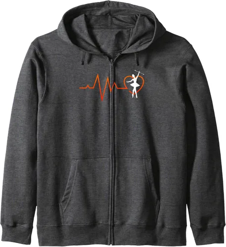 Vista 4 de Majorette Heartbeat Gymnastics Baton Twirling Zip Hoodie
