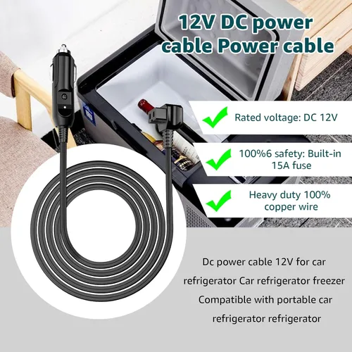 Vista 5 de Cable de alimentación de CC compatible con alpicool, Bodega, euhomy, bougeRV, ARB, ICECO, Setpower, JoyTutus para la mayoría de refrigeradores