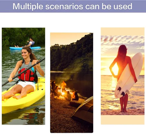 Vista 7 de Bolsas secas impermeables, ultraligeras, bolsas impermeables de 10L/20L/40L/70L, saco superior enrollable para kayak, playa, rafting, canotaje