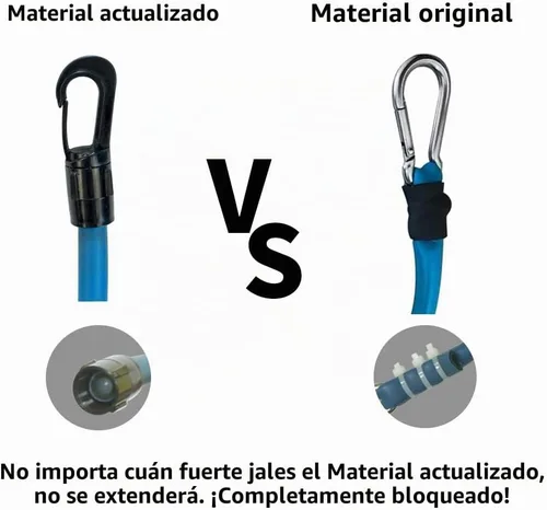 Vista 2 de Cinturón de natación Cinturón de entrenamiento de natación con cuerda elástica de 7.2 ft ajustable para nadar en su lugar Cinturón de entrenamiento