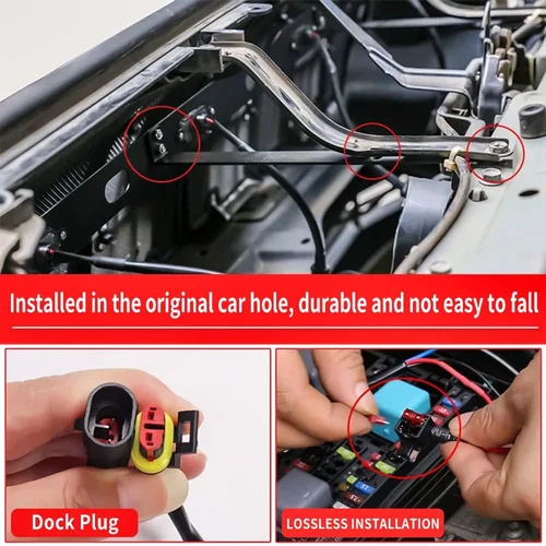Vista 5 de Lámpara de luz LED de luz central de espacio de luz para Toyota Land Cruiser Prado 150 LC150 2023-2014 2015 2016 2017 Modificación Accesorios