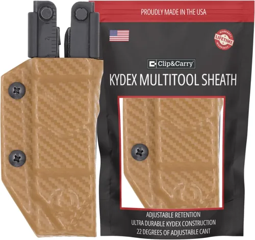 Vista 7 de Clip & Carry Kydex Funda para Multiherramienta Gerber MP600 ~Compatible con modelos de punta romo y punta aguja~ Fabricado en EE. UU.