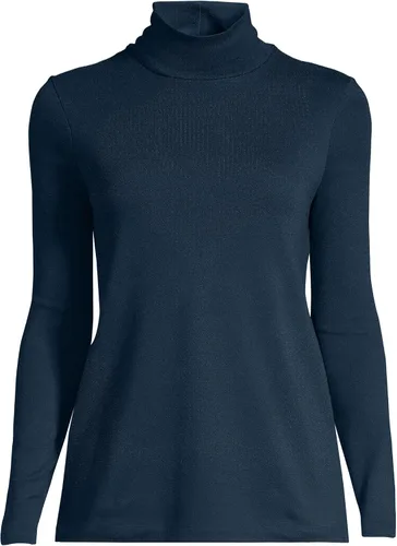 Vista 9 de Lands' End Supima - Suéter de cuello alto y mangas largas para mujer