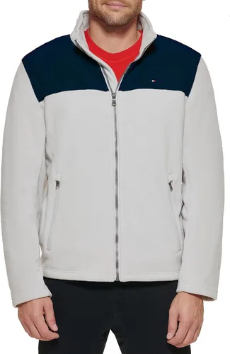 Vista 19 de Tommy Hilfiger Chaqueta de forro polar clásica con cremallera frontal para hombre Negro