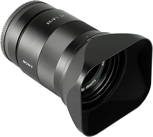 Vista 7 de Fotodiox Inspirado en Pro Leica, parasol de lente de bayoneta de metal dedicado de diseñador para lente Zeiss Sonnar T* FE 2.165 in f/1.8 ZA