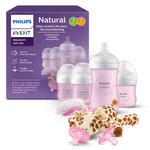 Vista 10 de Philips Avent SCD838/04 - Set de regalo para bebé azul con biberón natural con tetina de respuesta natural y Snuggle