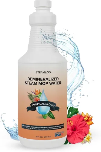 Vista 7 de Steam & Go Solución de limpieza de agua desmineralizada para limpiadores de vapor de pisos y superficies múltiples, compatible con todas las mopas