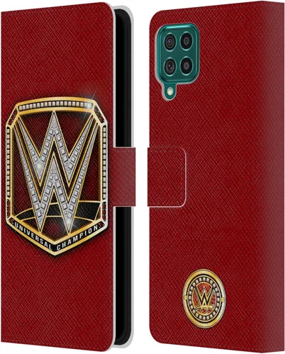 Vista 311 de Head Case Designs Officially Licensed WWE Cruiserweight Champion Title Belts Leather Wallet Case Compatible with Samsung Galaxy A07 4G Campeón