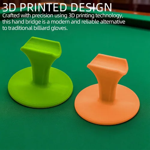 Vista 4 de Tizee Puente de mano impreso en 3D para billar – 2 piezas accesorio de puente de taco de billar, ayuda para objetivos constantes, regalo ideal