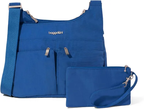 Vista 29 de Baggallini Crossbody Travel Bag 11x8.5 Lightweight Water-resistant Nylon Handbag Manzana