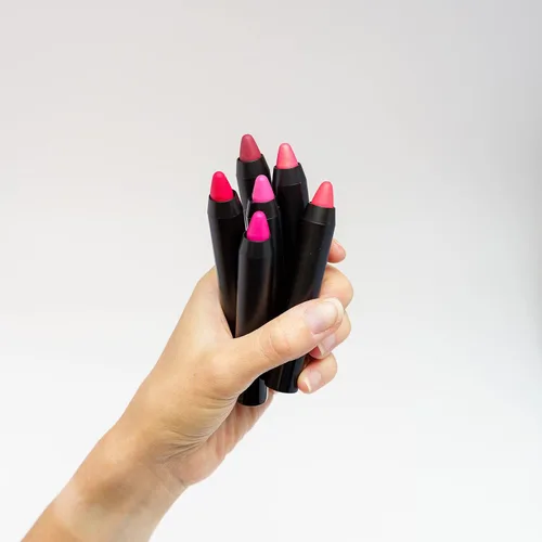 Vista 4 de Lápiz labial natural para mujer, tintes de alto pigmento, libre de crueldad, lápiz labial orgánico fabricado en Estados Unidos, cosméticos seguros