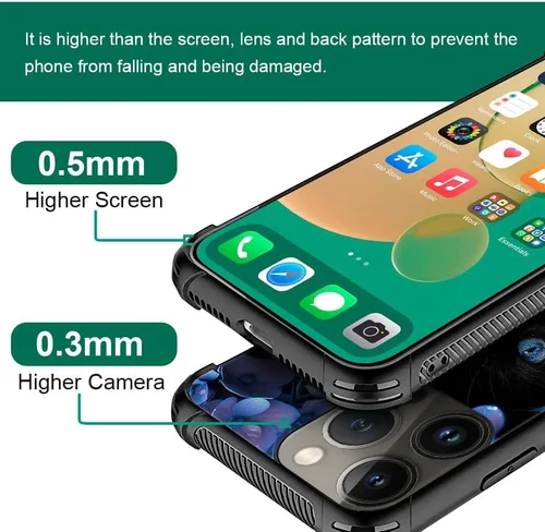 Vista 3 de CARLOCA Funda compatible con iPhone 15 Plus, diseño de gato Mumbai Clivia negro para iPhone 15 Plus, ultra protección, a prueba de golpes