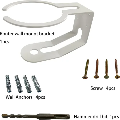 Vista 7 de Soporte de montaje en pared personalizado para máquina UniFi Dream y enrutador UniFi Dream Router, asegurando seguridad y estabilidad - 1 unidad