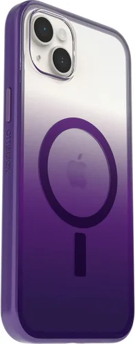 Vista 4 de OtterBox - Funda transparente para iPhone 14 Plus (solamente) - Hecha para Apple MagSafe, funda protectora resistente a los arañazos, perfil