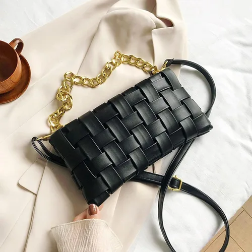 Vista 3 de Bolso de mano trenzado para mujer