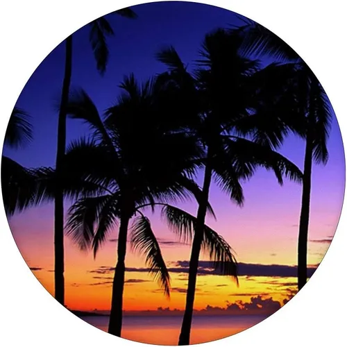 Vista 3 de Palm Trees – Hermoso Sunrise Sundown Sun Beach – PopSockets Grip y soporte para teléfonos y tabletas