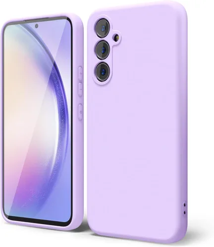 Vista 255 de oakxco Funda para teléfono Samsung Galaxy A12 con agarre de silicona líquida, linda delgada fina suave cubierta de gel de goma TPU lisa para mujeres