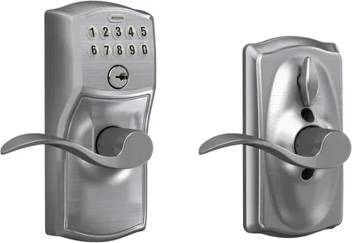 Vista 13 de SCHLAGE FE595VCAM716ACC FE595VCAM/ACC 716 cerradura de teclado para puerta, con manija Accent, flexible, bronce envejecido