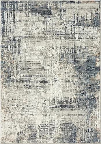 Vista 3 de LUXE WEAVERS Alfombra abstracta moderna para interiores azul 5x7